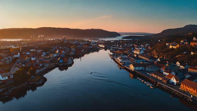 挪威城市风光自然风景峡湾地区国家公园