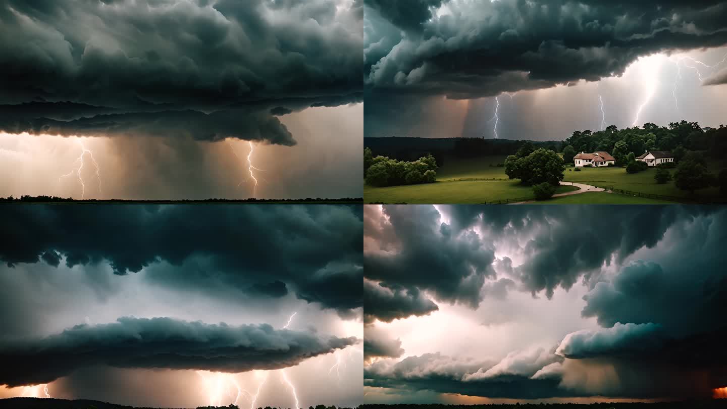 打雷下雨春夏黑云压紧