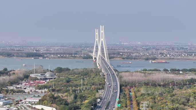 4K-Log-南京宁洛高速八卦洲长江大桥