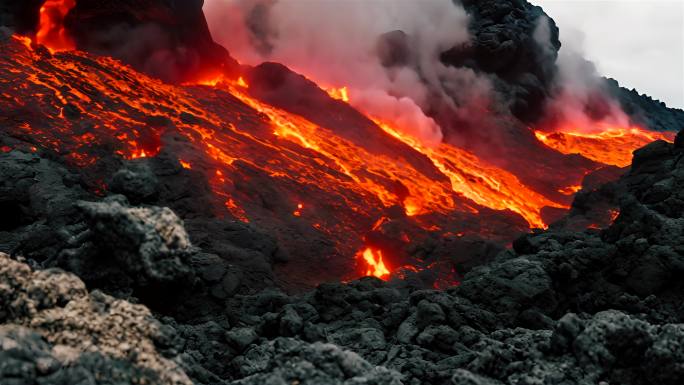 火山熔浆