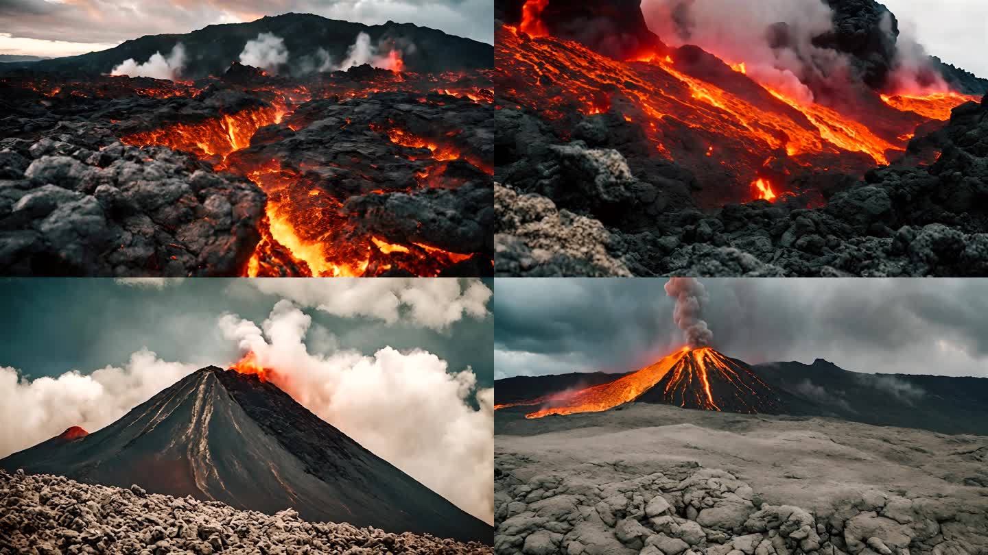 火山熔浆