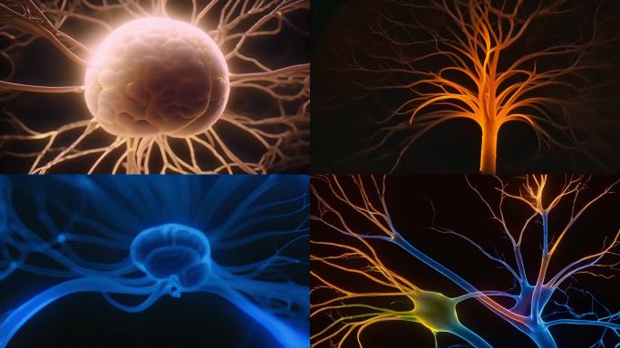 【集合】脑神经网络大脑内部神经人工智能