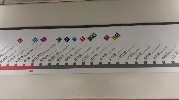 4K原创 7号线 上海地铁7号线路图