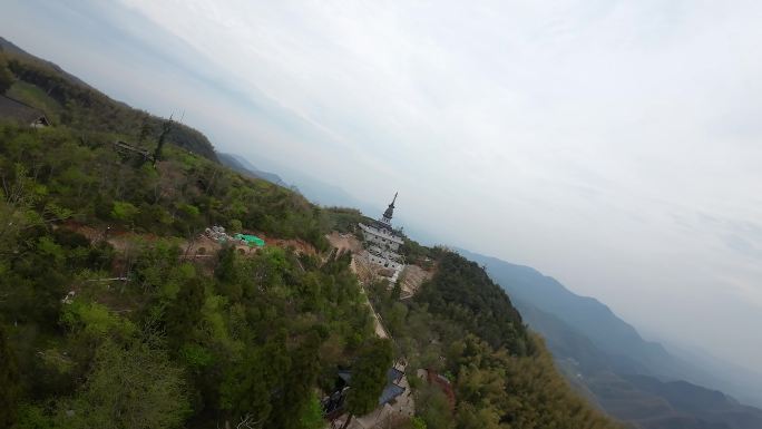 穿越机 一镜到底 杭州 余杭 径山寺 7