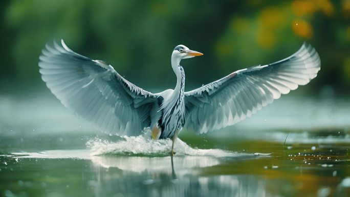 湿地飞鸟自然生态