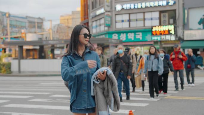 韩国逛街女人旅游