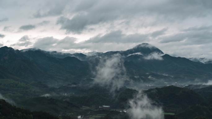 安徽黄山休宁金龙山延时风光8K