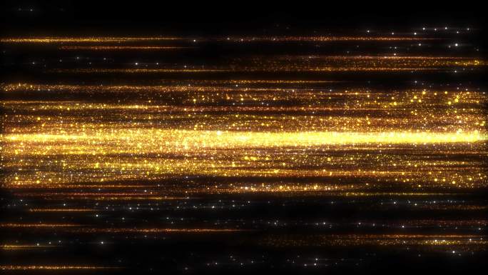 4k金色粒子线条流动背景【无缝循环】