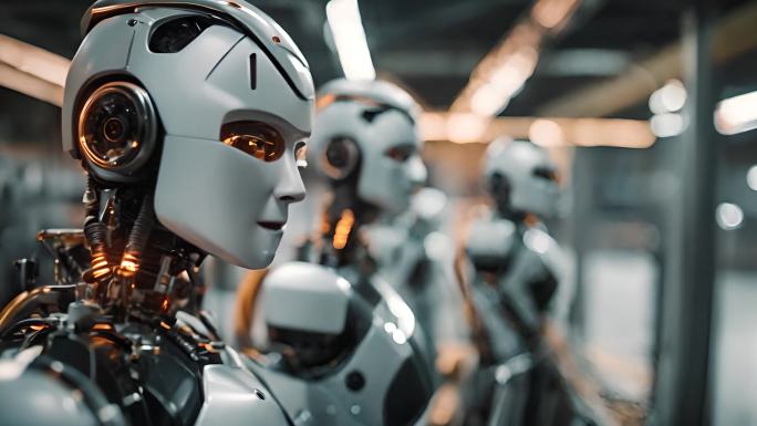 4K人工智能AI未来科技宇宙探索机器人2