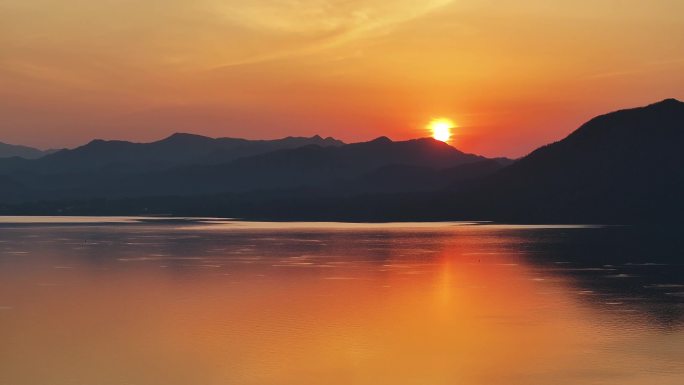 太平湖落日余晖