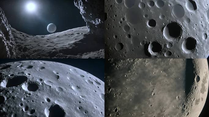 月球 陨石坑 月球表面 深坑