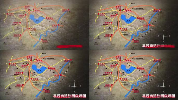【模板】三河古镇外围交通图