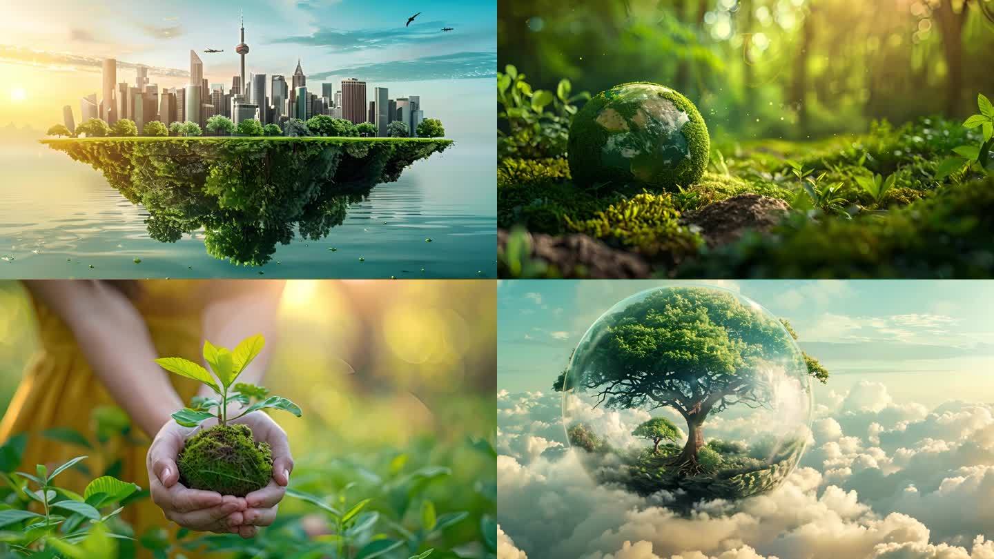 保护环境绿色资源低碳生活