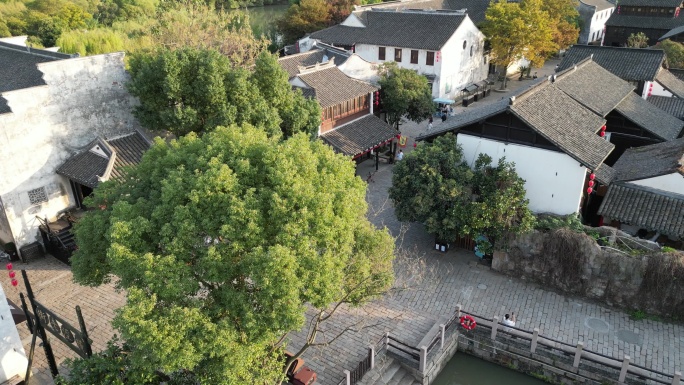 苏州 常熟 沙家浜 景区 航拍