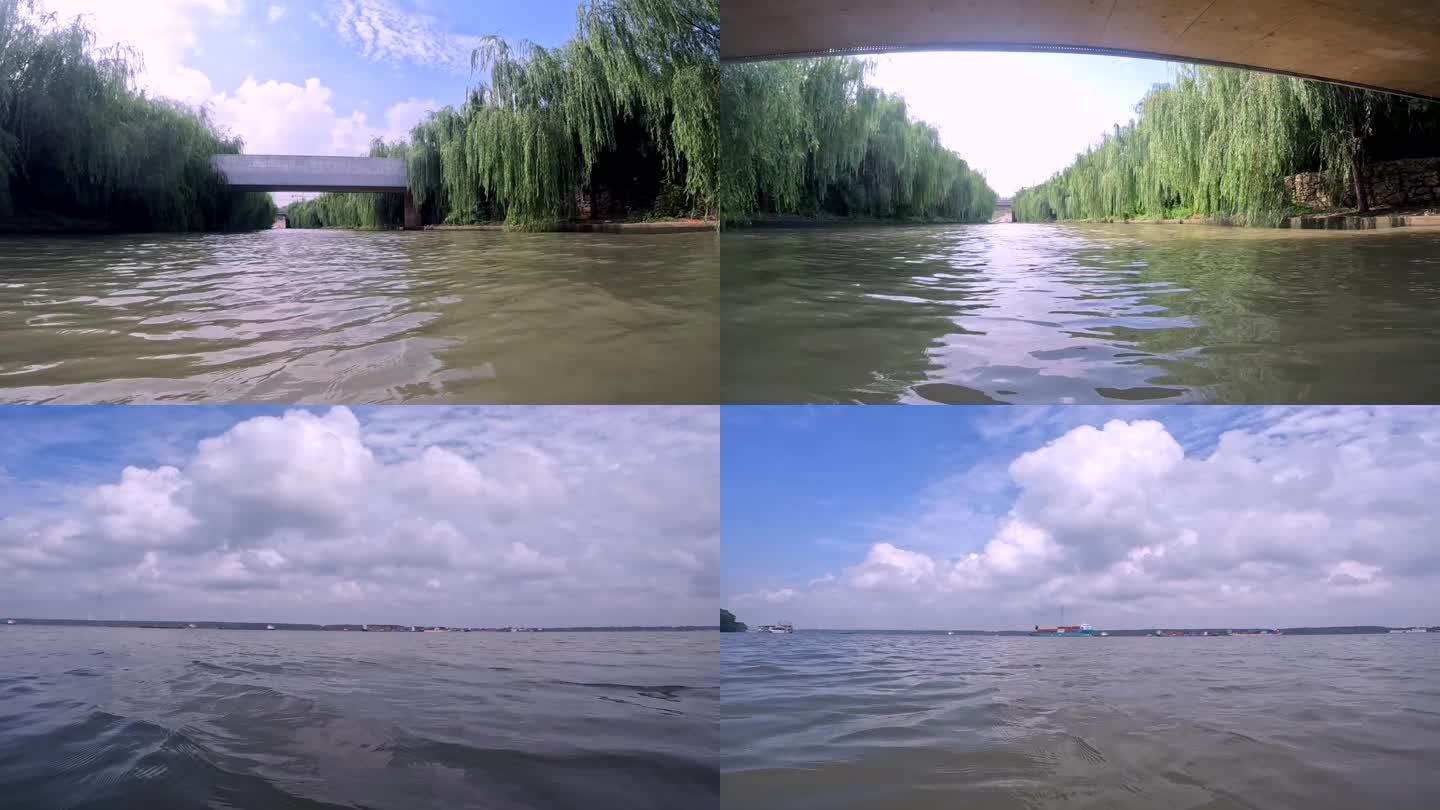 南京长江水面视角