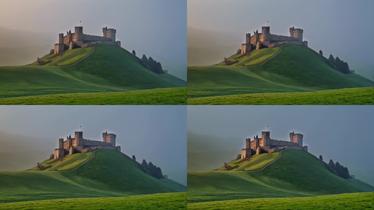 城堡古堡堡垒欧式建筑