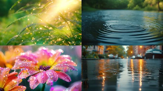 水滴 雨滴 露珠 露水清明时节雨纷纷