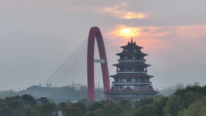 京杭运河江苏宿迁泗阳段风光