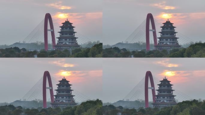 京杭运河江苏宿迁泗阳段风光