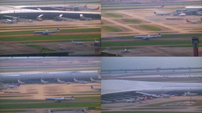 8K深圳机场起飞的中国国际航空客机
