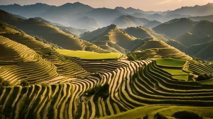 梯田4k多景别