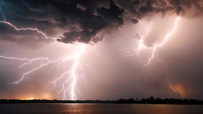 下雨打雷激烈