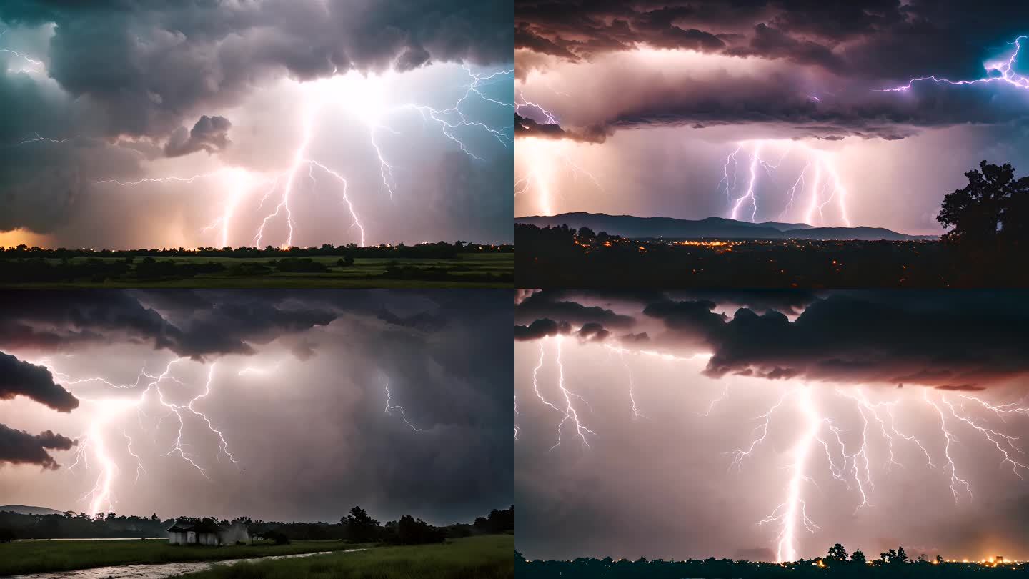 雷电乌云片头