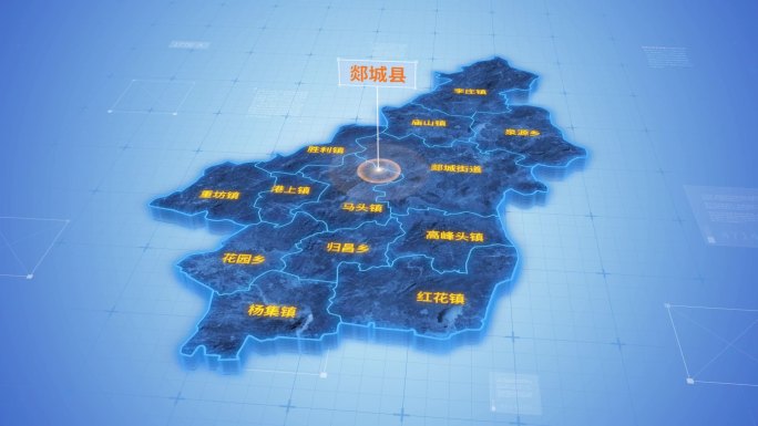 郯城县蓝色三维科技区位地图