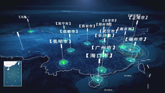 上海市辐射全球-6