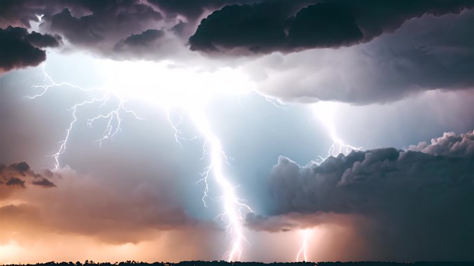 下雨打雷自然