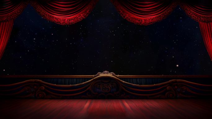 魔术戏曲晚会年会星空幕布舞台LED背景