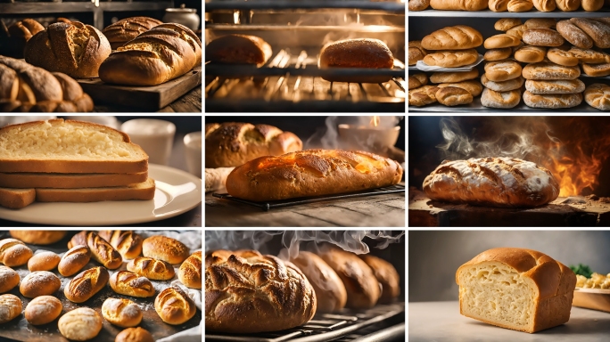 烤面包法式面包俄罗斯大面包吐司诱人面包