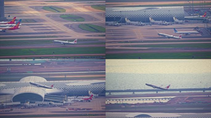 8K深圳机场起飞的中国国际航空客机3
