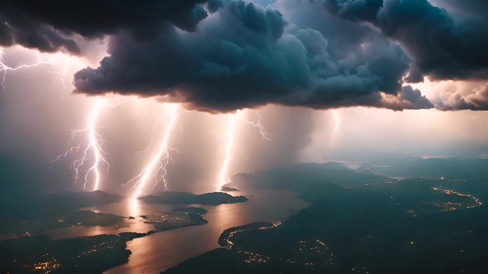 雷雨闪电加强