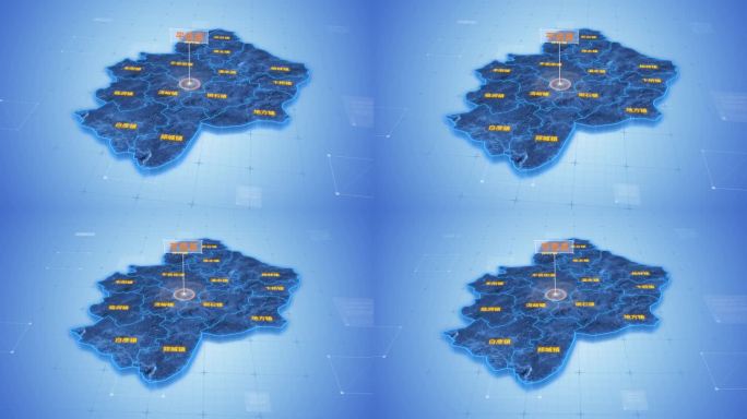 平邑县蓝色三维科技区位地图