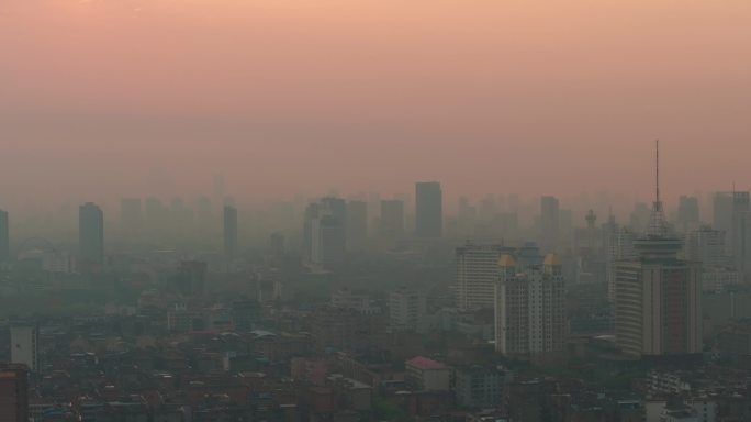 江西南昌滕王阁景区清晨航拍合集