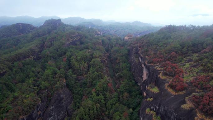 航拍武夷山风景