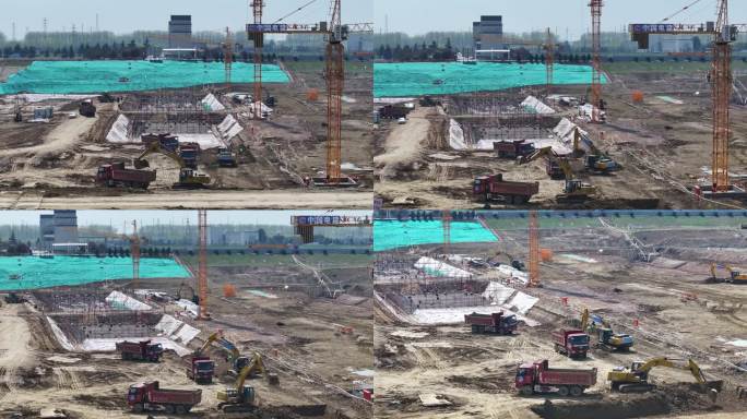 淮河入海水道二期工程施工现场