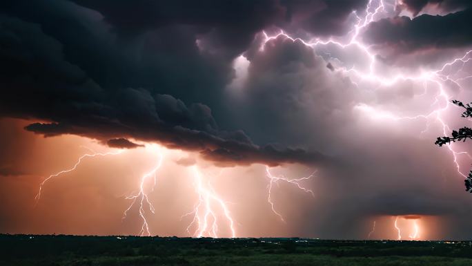 雷电乌云震撼