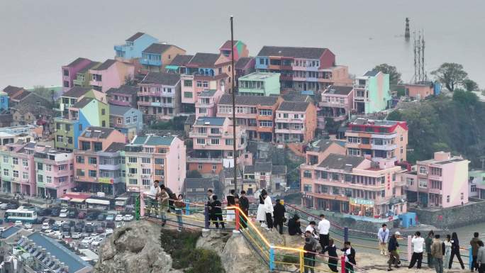 台州温岭石塘麒麟山航拍