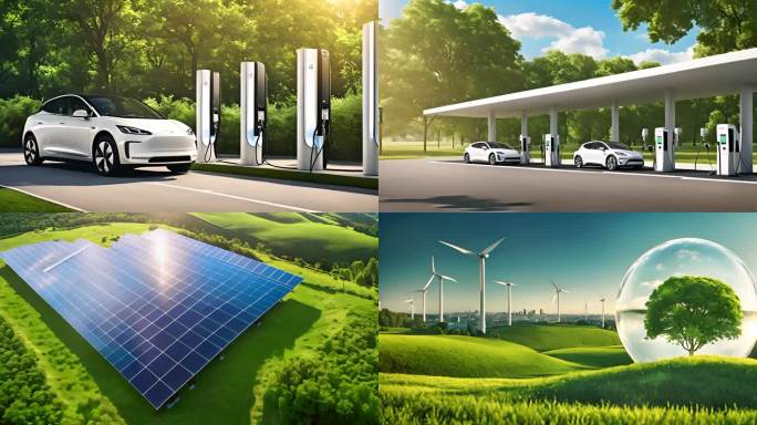 【合集】新能源汽车新能源车绿色低碳动画