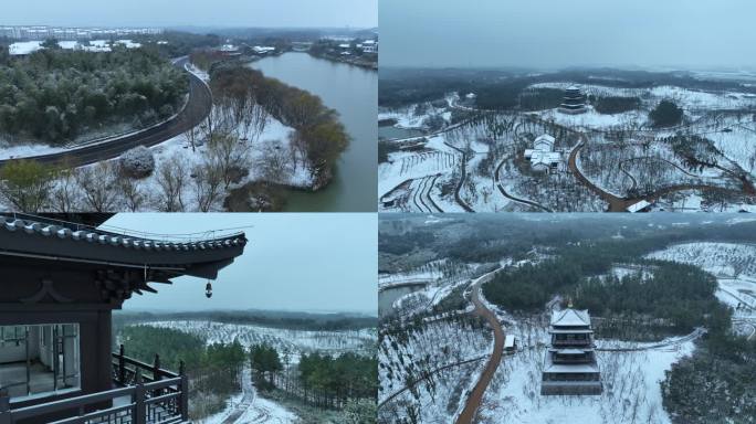 杏花村雪景