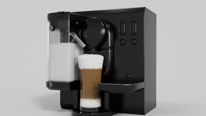 咖啡机C4D工程