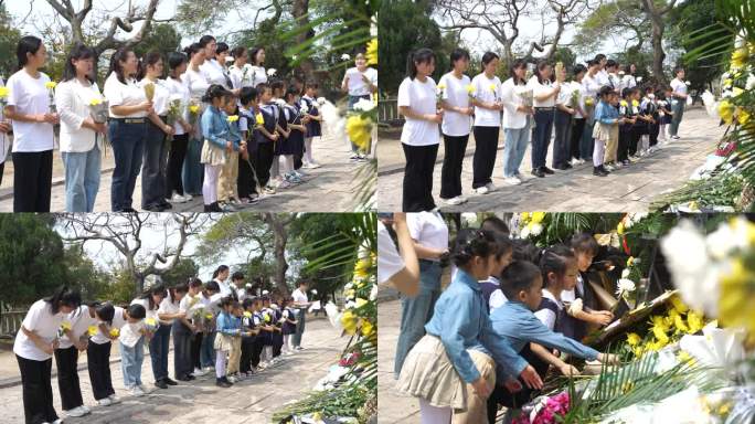 清明节祭奠烈士陵园