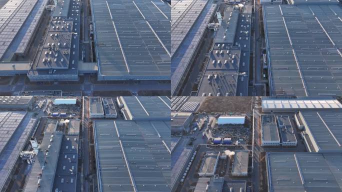 奇瑞汽车工厂园区俯瞰厂区4K航拍