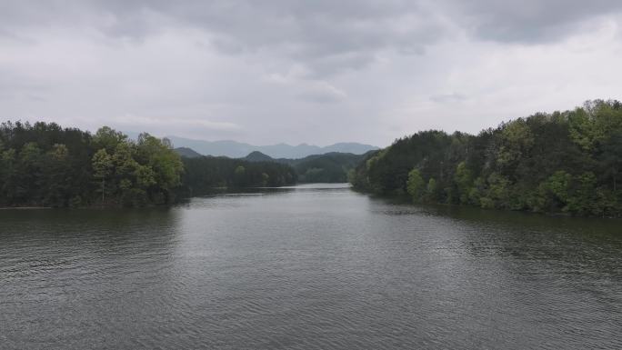 汉中 南郑 红寺湖风景区 航拍 油菜花