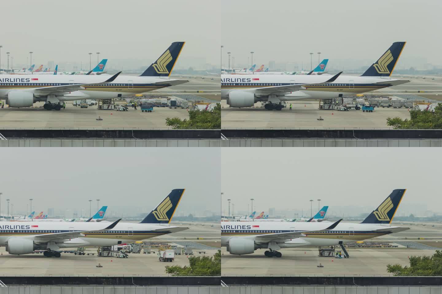 新加坡航空机场延时摄影