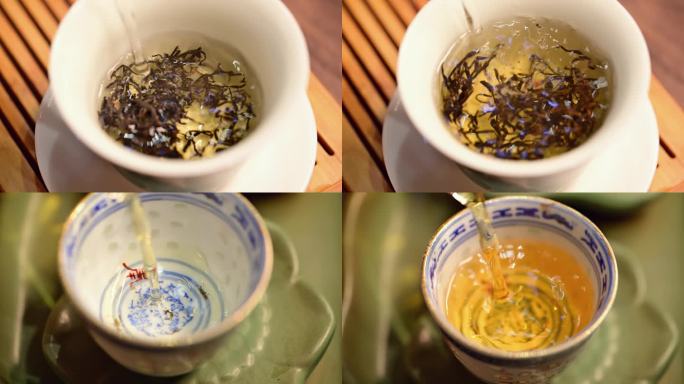 茶艺生活冲泡红茶盖碗茶泡茶
