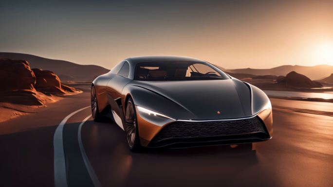 科技未来感汽车概念汽车动画视频展示