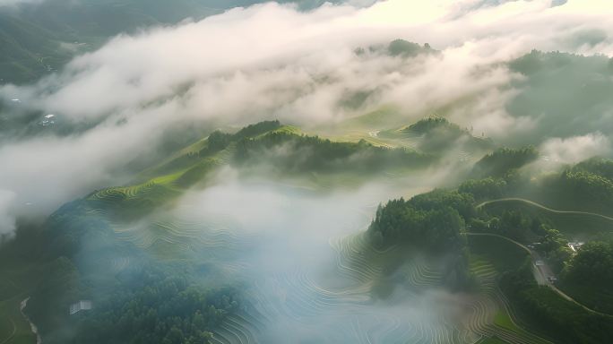 大好河山自然风光中国美景航拍美丽中国